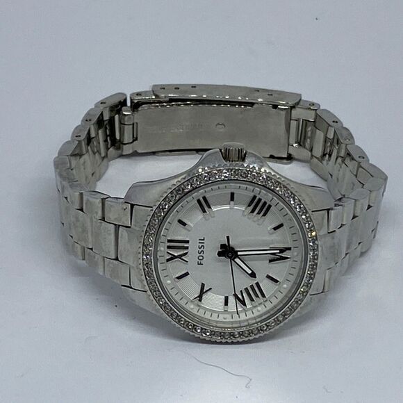 Fossil Cecile AM4576 Women Silver Stainless Steel Analog Dial Quartz Watch EY822 - Picture 7 of 12